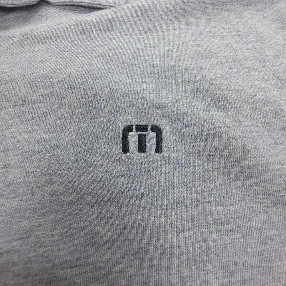 TRAVIS MATHEW Ombre Golf Polo Short Sleeve Casual Shirt Black Gray Athleisure XL - Picture 6 of 10